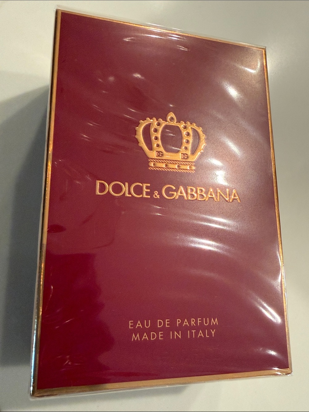 Dolce & Gabbana Burgundy and Gold Fragrance Box